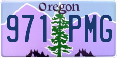 OR license plate 971PMG