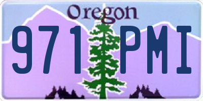 OR license plate 971PMI