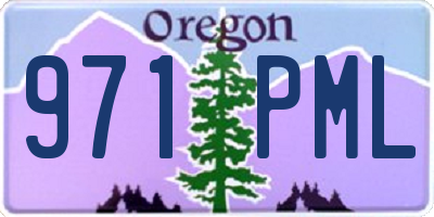 OR license plate 971PML