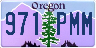 OR license plate 971PMM