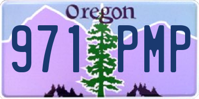 OR license plate 971PMP