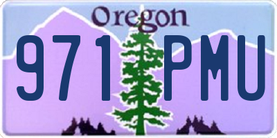 OR license plate 971PMU