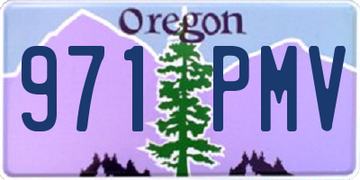 OR license plate 971PMV