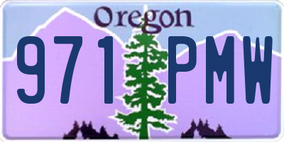 OR license plate 971PMW