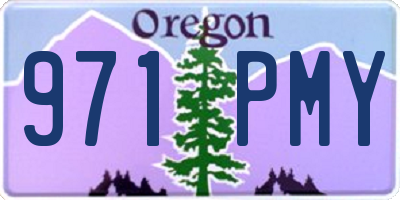 OR license plate 971PMY