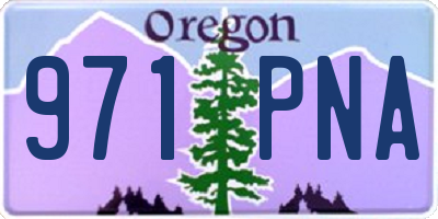 OR license plate 971PNA