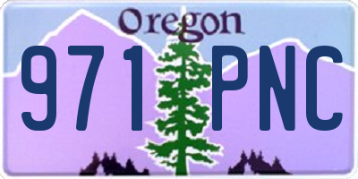 OR license plate 971PNC