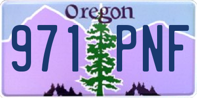 OR license plate 971PNF
