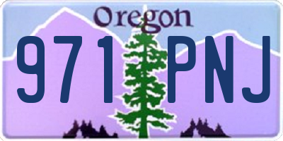 OR license plate 971PNJ