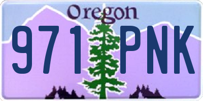 OR license plate 971PNK