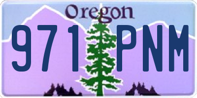 OR license plate 971PNM