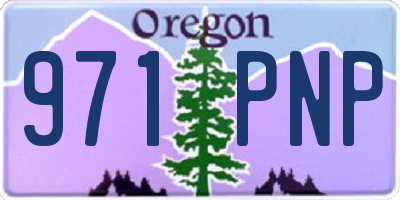 OR license plate 971PNP