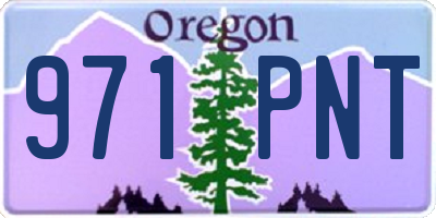 OR license plate 971PNT