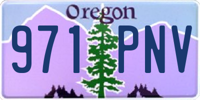 OR license plate 971PNV