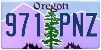OR license plate 971PNZ