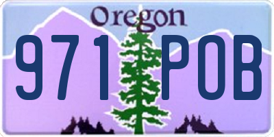 OR license plate 971POB