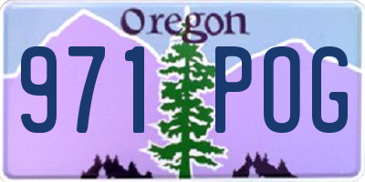 OR license plate 971POG