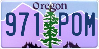 OR license plate 971POM