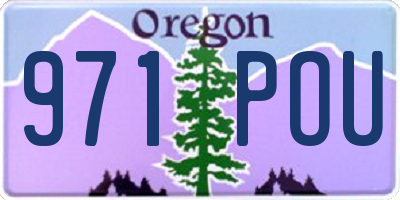 OR license plate 971POU