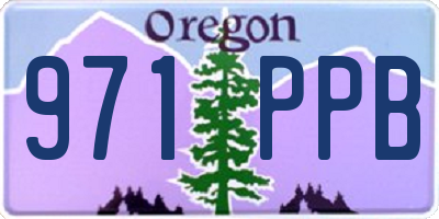 OR license plate 971PPB