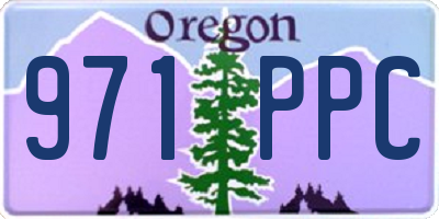 OR license plate 971PPC