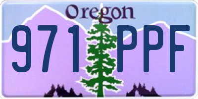 OR license plate 971PPF