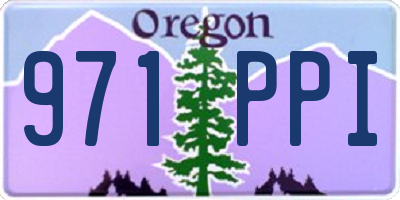 OR license plate 971PPI