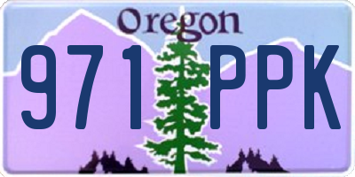 OR license plate 971PPK