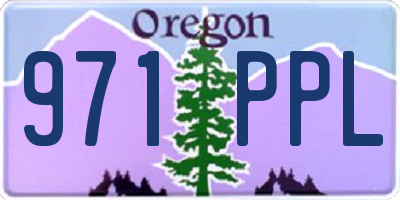 OR license plate 971PPL