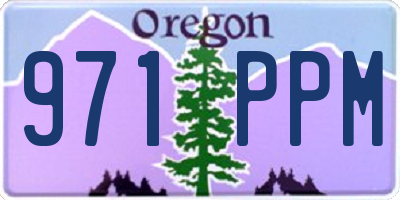 OR license plate 971PPM