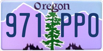 OR license plate 971PPO