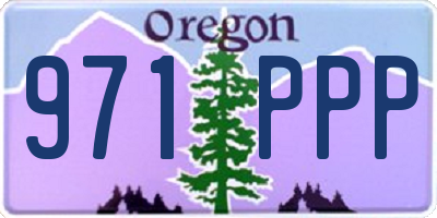 OR license plate 971PPP