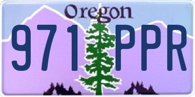 OR license plate 971PPR