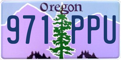 OR license plate 971PPU
