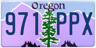 OR license plate 971PPX