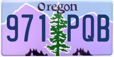OR license plate 971PQB