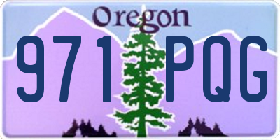 OR license plate 971PQG