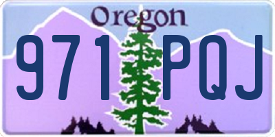 OR license plate 971PQJ