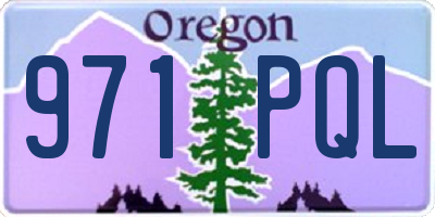OR license plate 971PQL