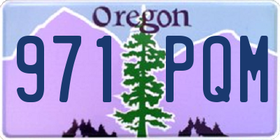 OR license plate 971PQM