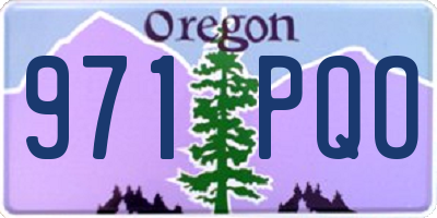 OR license plate 971PQO