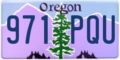 OR license plate 971PQU