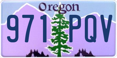 OR license plate 971PQV