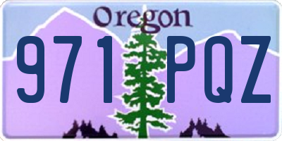 OR license plate 971PQZ