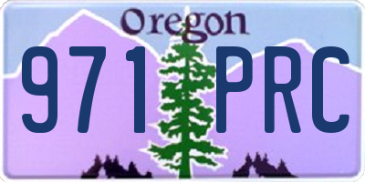 OR license plate 971PRC