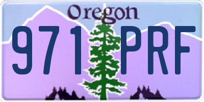 OR license plate 971PRF