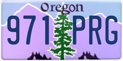 OR license plate 971PRG