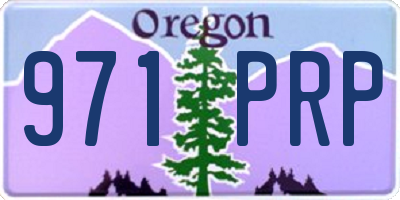 OR license plate 971PRP