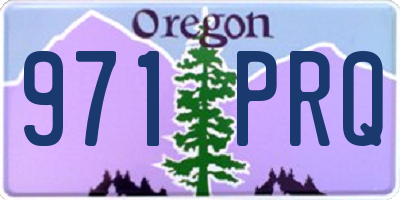 OR license plate 971PRQ