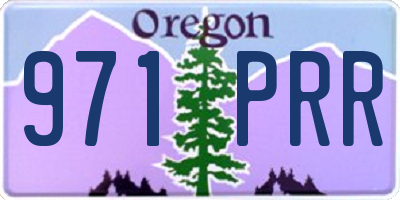 OR license plate 971PRR